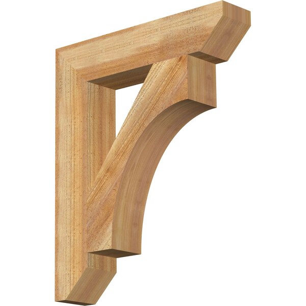 Ekena Millwork Westlake Slat Rough Sawn Bracket, Western Red Cedar, 4"W x 20"D x 24"H BKT04X20X24WTL06RWR - main